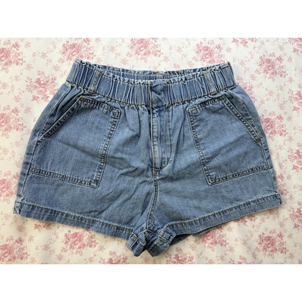 Forever 21 Chambray Pull-On Denim Shorts Women's Size M